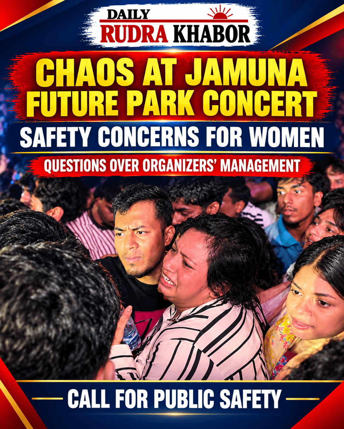 Chaos at James’s Concert at Jamuna Future Park Raises Safety Concerns for Young Women