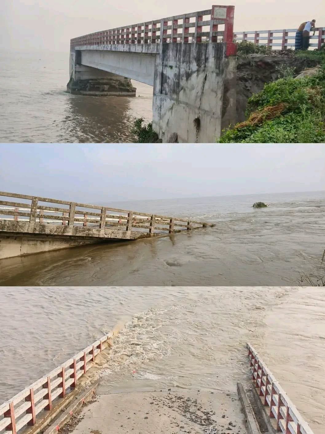 ফরিদপুরে পদ্মার ভাঙনে বিলীন কবিরপুরের ৮ কোটি টাকার সেতু